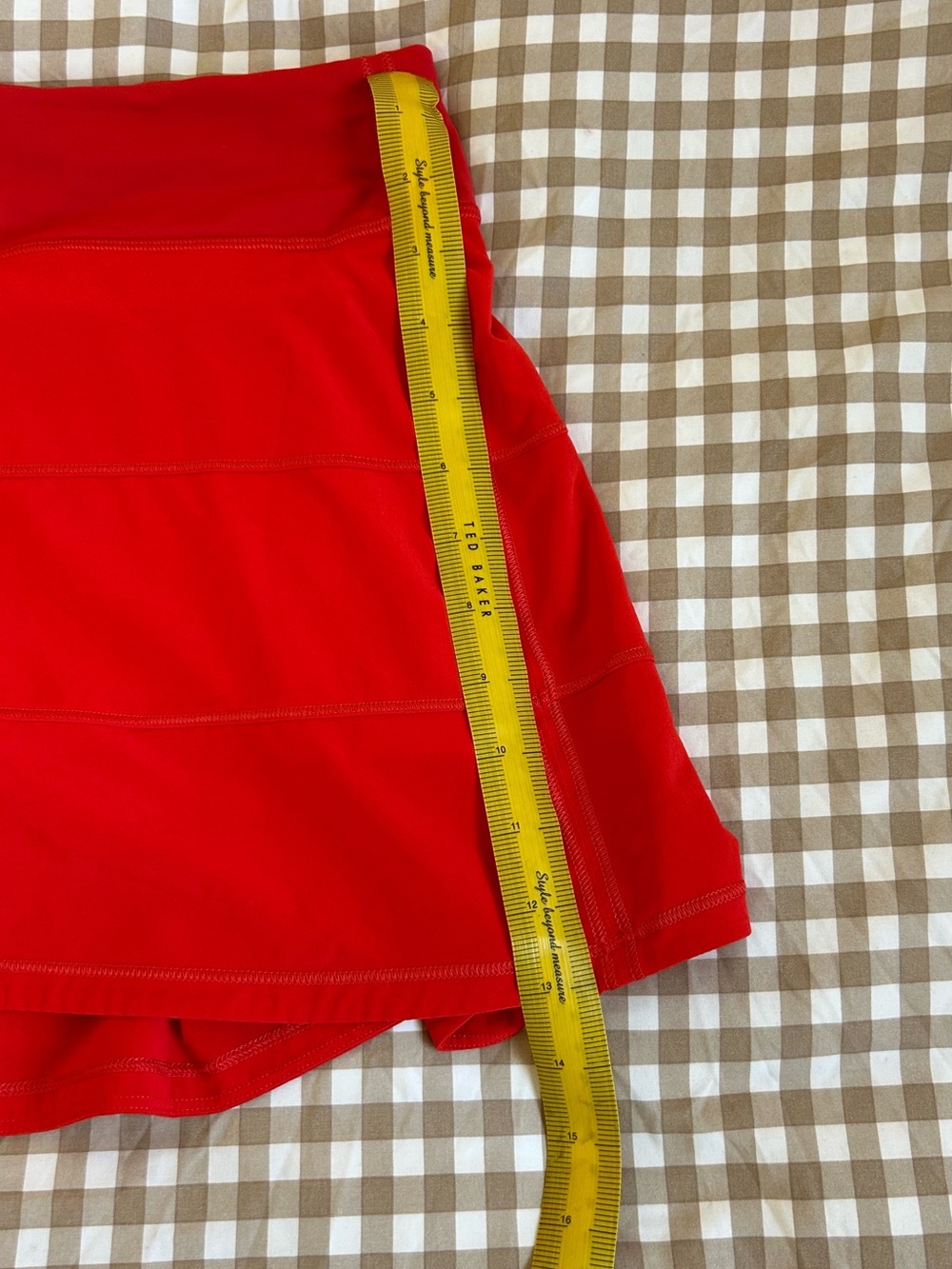 lululemon athletica Women's Red tennis skirt in size 10 - Picture 9 of 10